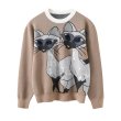 画像4: Lady and the Tramp Sequin sweater pullover  　わんわん物語 Lady and the Tramp 編み込みスパンコールセーター　プルオーバー (4)