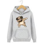画像5: Dance Dog Print men's and women's sports sweatshirt hoodie   オーバーサイズ ユニセックス 男女兼用ダンシングドック犬プリント  フーディ パーカー (5)