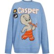 画像3: Casper joint blue knitted jacquard pullover  キャスパー アニメ編み込みセーター　プルオーバーセーター (3)