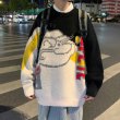 画像6: Popeye vintage print pullover Loose Sweater  ポパイ ヴィンテージ風 ルーズ  セーター 男女兼用　ユニセックス (6)