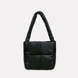 画像2: square soft leather down Tote shoulder Bag  ソフトレザーダウントートショルダーバッグ (2)