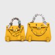 画像2: Leather Smile Tote Bag 本革 本皮 スマイル ニコちゃん レザー トートバッグ (2)