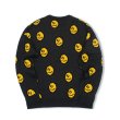 画像3: smiley face Braided print pullover Loose Sweater  スマイル編み込み ルーズ  セーター 男女兼用　ユニセックス (3)