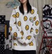 画像5: smiley face Braided print pullover Loose Sweater  スマイル編み込み ルーズ  セーター 男女兼用　ユニセックス (5)