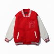 画像5:  street style baseball uniform jacket  men and women Stadium jumper woolen jacket ユニセックス 男女兼用ロボット刺繍スタジアムジャンパー  ジャケット  ブルゾン スタジャン ヒップホップ (5)