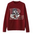 画像3: Bugs Bunny cartoon round neck sweater pullover  　バッグスバニー 編み込みセーター プルオーバー (3)