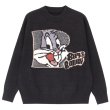 画像1: Bugs Bunny cartoon round neck sweater pullover  　バッグスバニー 編み込みセーター プルオーバー (1)