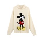 画像1: off-white hollowed out Mickey Mouse pattern sweater pullover  　ミッキーマウス ミッキー セーター プルオーバー (1)