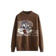 画像14: Bugs Bunny cartoon round neck sweater pullover  　バッグスバニー 編み込みセーター プルオーバー (14)