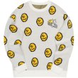 画像2: smiley face Braided print pullover Loose Sweater  スマイル編み込み ルーズ  セーター 男女兼用　ユニセックス (2)