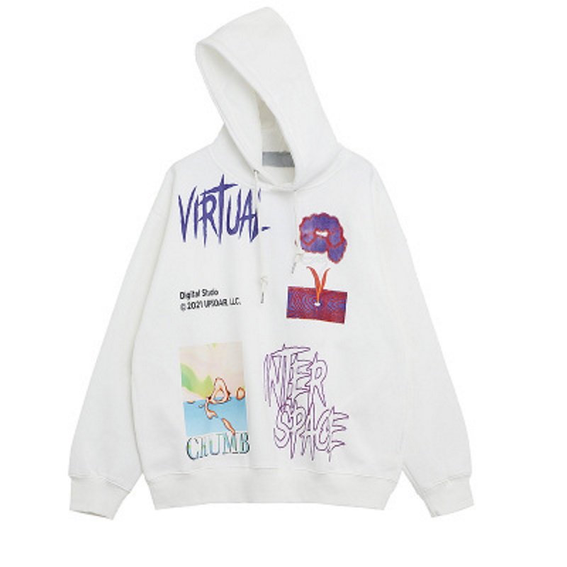 画像4: Lonely Planet oversize Hoody pullover   ロンリープラネットオーバーサイズフーディーパーカー男女兼用　ユニセックス (4)