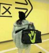 画像4: NK Neon Logo Birkin style tote bag Messenger bag ユニセックス ネオン 蛍光 ペイント キャンバストートバック (4)