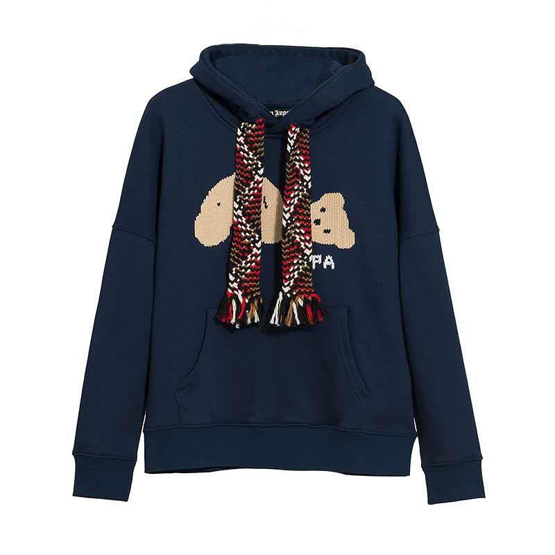 画像7: new embroidered bear oversize Hoody pullover  ニューベアー 熊刺繍オーバーサイズフーディーパーカー男女兼用　ユニセックス (7)