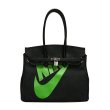 画像2: SALE NK Neon Logo Birkin style tote bag Messenger bag 即納ユニセックス ネオン 蛍光 ペイント キャンバストートバック (2)