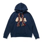 画像5: new embroidered bear oversize Hoody pullover  ニューベアー 熊刺繍オーバーサイズフーディーパーカー男女兼用　ユニセックス (5)