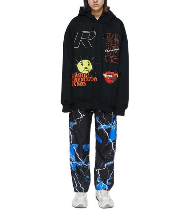 画像3: Another moon oversize Hoody pullover   アナザムーンオーバーサイズフーディーパーカー男女兼用　ユニセックス (3)