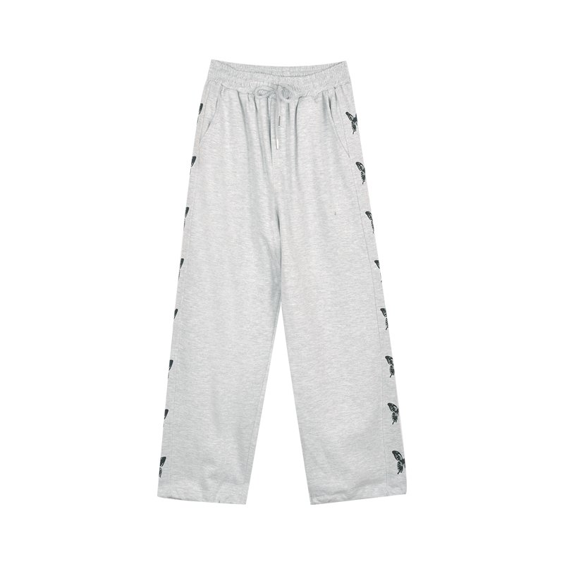 画像5:  Unisex butterfly design high waist casual pants Sweat Pants  Jogger pants   バタフライ 蝶 スウェットパンツ ジョガーパンツ  ユニセックス 男女兼用  (5)
