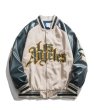 画像1: Los Angeles logo baseball uniform jacket  men and women Stadium jumper 　 ユニセックス 男女兼用LA ロサンジェルスロゴスタジアムジャンパー  ジャケット  ブルゾン スタジャン ヒップホップ (1)