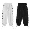 画像3:  Unisex butterfly design high waist casual pants Sweat Pants  Jogger pants   バタフライ 蝶 スウェットパンツ ジョガーパンツ  ユニセックス 男女兼用  (3)