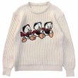 画像1: Donald Duck knitted pullover sweater round neck 　ドナルドダックセーター プルオーバー (1)