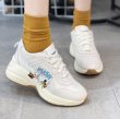 画像3:  women's  Donald Duck Platform lace-up platform sneakers  ドナルドダックプリントレースアップ厚底チャンキースニーカー (3)