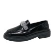 画像5: women's  Flat with crystal beads loafers pumps shoes　クリスタルビーズ付きフラット ローファー パンプス (5)