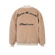 画像4: lamb wool lyrical lemonade jacket baseball  men and women Stadium jumper   ユニセックス 男女兼用ラムウール刺繍付きユニフォームスタジアムジャンパー ジャケット ブルゾン スタジャン (4)