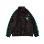 画像6: Mushroom embroidery lstitching jacket baseball  Stadium jumper  men and women 　ユニセックス 男女兼用マッシュルーム キノコ刺繍付きユニフォームスタジアムジャンパー ジャケット ブルゾン スタジャン (6)