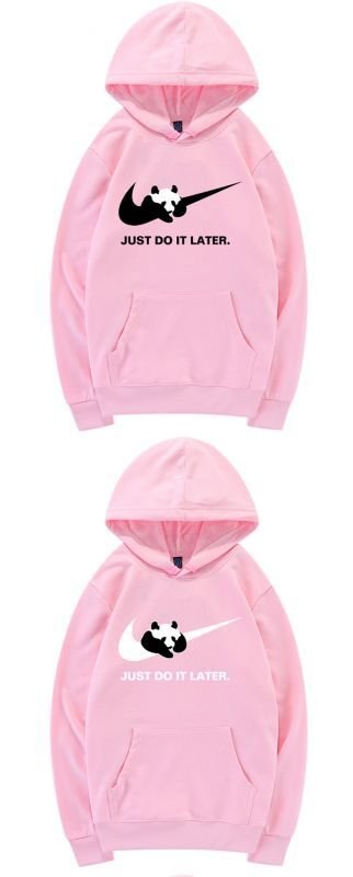 画像15: Panda hook off just do it later long Hoody sweatshirt   just do it later ロゴパンダポイント スウェットパーカー トレーナー 男女兼用 (15)