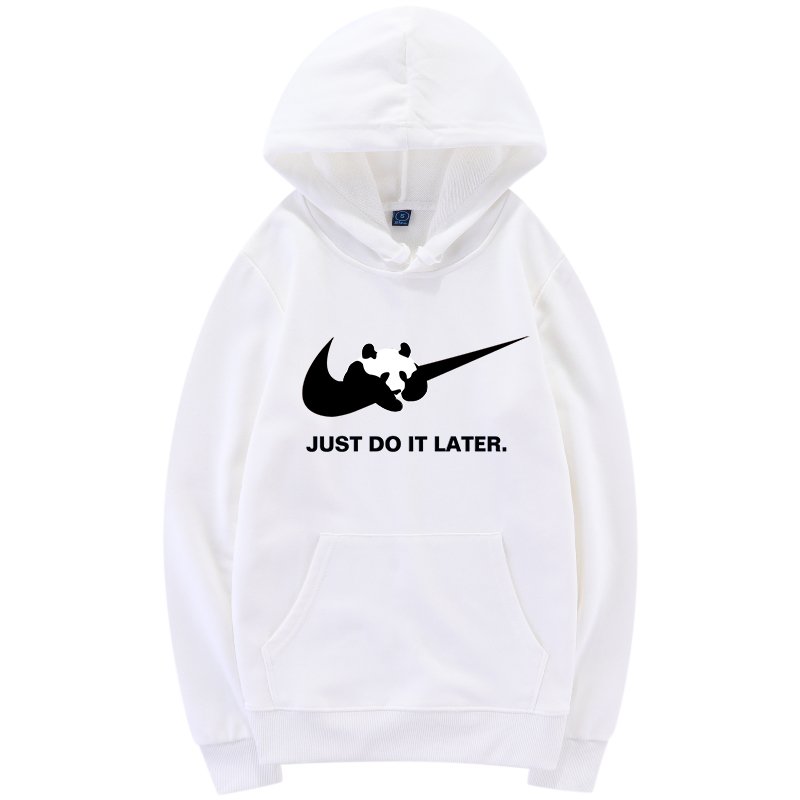 画像7: Panda hook off just do it later long Hoody sweatshirt   just do it later ロゴパンダポイント スウェットパーカー トレーナー 男女兼用 (7)