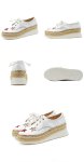 画像6: Women's Leather platform single  fisherman ELYSE shoes  Sneakers  レースアップ本革厚底フィッシャーマンズシューズ スニーカー (6)