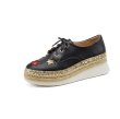 画像15: Women's Leather platform single  fisherman ELYSE shoes  Sneakers  レースアップ本革厚底フィッシャーマンズシューズ スニーカー (15)