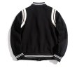 画像2: Unisexs MLBNY  jacket baseball uniform jacket American baseballjumper  ユニセックス 男女兼用 MLBNYスタジアムジャンバーユニフォーム ジャケット ブルゾン スタジャン (2)