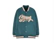 画像2: old school hip-hop street Oversize stitching jacket baseball  Stadium jumper  men and women 　ユニセックス 男女兼用オーバーサイズスクールロゴ ジャケット ブルゾン スタジャン (2)