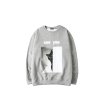 画像7: Unisex cat & see you letter print Sweat sweater Pullover sweatshirt  男女兼用キャット猫&see youレタープリント スウェットセーター トレーナー (7)