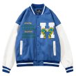 画像4: street butterfly embroidery baseball uniform jacket Stadium jumper men and women 　ユニセックス 男女兼用ハイストリートバタフライ刺繡ジャケット ブルゾン スタジャン (4)