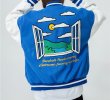 画像7: street butterfly embroidery baseball uniform jacket Stadium jumper men and women 　ユニセックス 男女兼用ハイストリートバタフライ刺繡ジャケット ブルゾン スタジャン (7)