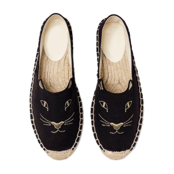 画像1: Cat flat Espadrille loafers pumps shoes レディース キャット 猫 フラット エスパドリーユ シューズ 靴 サンダル・ミュール フラットパンプス　 (1)