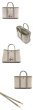 画像2: leather canvas garden bag stitching cartoon Tote  shoulder bag  レザー＆キャンバスコミックプリントトート ショルダーバック (2)