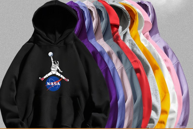 画像12: Unisex nasa astronaut dunk clothes graffiti hoodie　男女兼用NASAナサシューティングペイント フーディスウェット  パーカー (12)