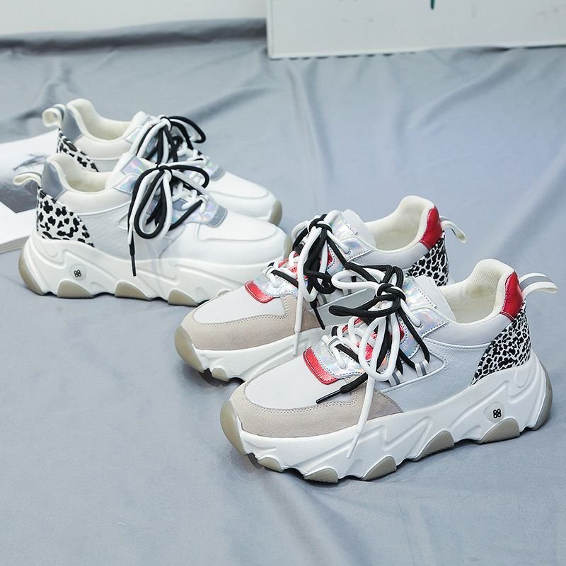 画像3: Women's  leather new retro lace-up sneakers   オールマッチレースアップスニーカー (3)