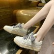 画像6: Women's  color matching flat leather super fire lace-up sneakers   カラーマッチングフラットレザースーパーファイヤーレースアップスニーカー　 (6)