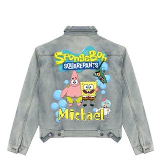 アディダスBAMBI JACKETバンビジャケット Bambi graphic paint denim jacket G Jean Jacket blouson ユニ