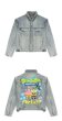 画像5: Spongebob graphic paint denim jacket G Jean Jacket blouson ユニセックス 男女兼用 スポンジボブ＆パトリック グラフィックペイント デニムGジャケット ブルゾン (5)