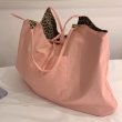 画像2: Reversible leopard & pink tote shoulder eco bag large-capacity   レオパード＆ピンクリバーシブル トート ショルダーエコバック (2)