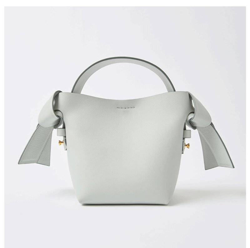 画像13: one shoulder simple bow orange bucket bag  リボン弓型トート ショルダーエコバック (13)