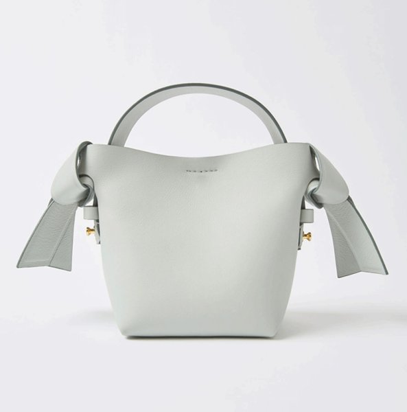 画像8: one shoulder simple bow orange bucket bag　 リボン弓型トート ショルダーエコバック (8)
