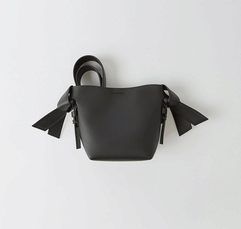 画像7: one shoulder simple bow orange bucket bag  リボン弓型トート ショルダーエコバック (7)