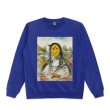 画像3: Unisex Mona Lisa &Smile oil paintinground neck sweater　男女兼用パロディーモナリザ &スマイルスウェットプルオーバー トレーナー (3)