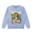 画像5: Unisex Mona Lisa &Smile oil paintinground neck sweater　男女兼用パロディーモナリザ &スマイルスウェットプルオーバー トレーナー (5)